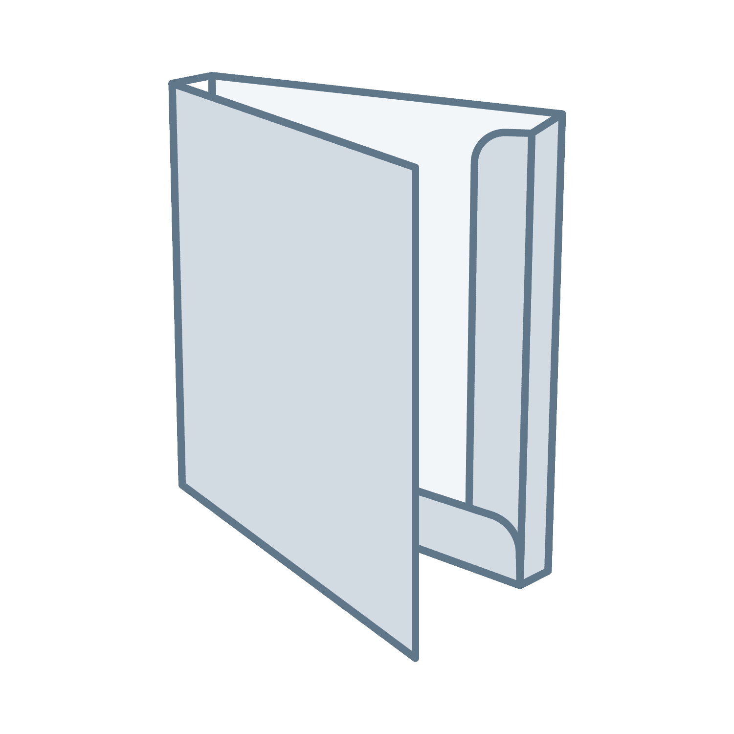 Cartellina con dorso