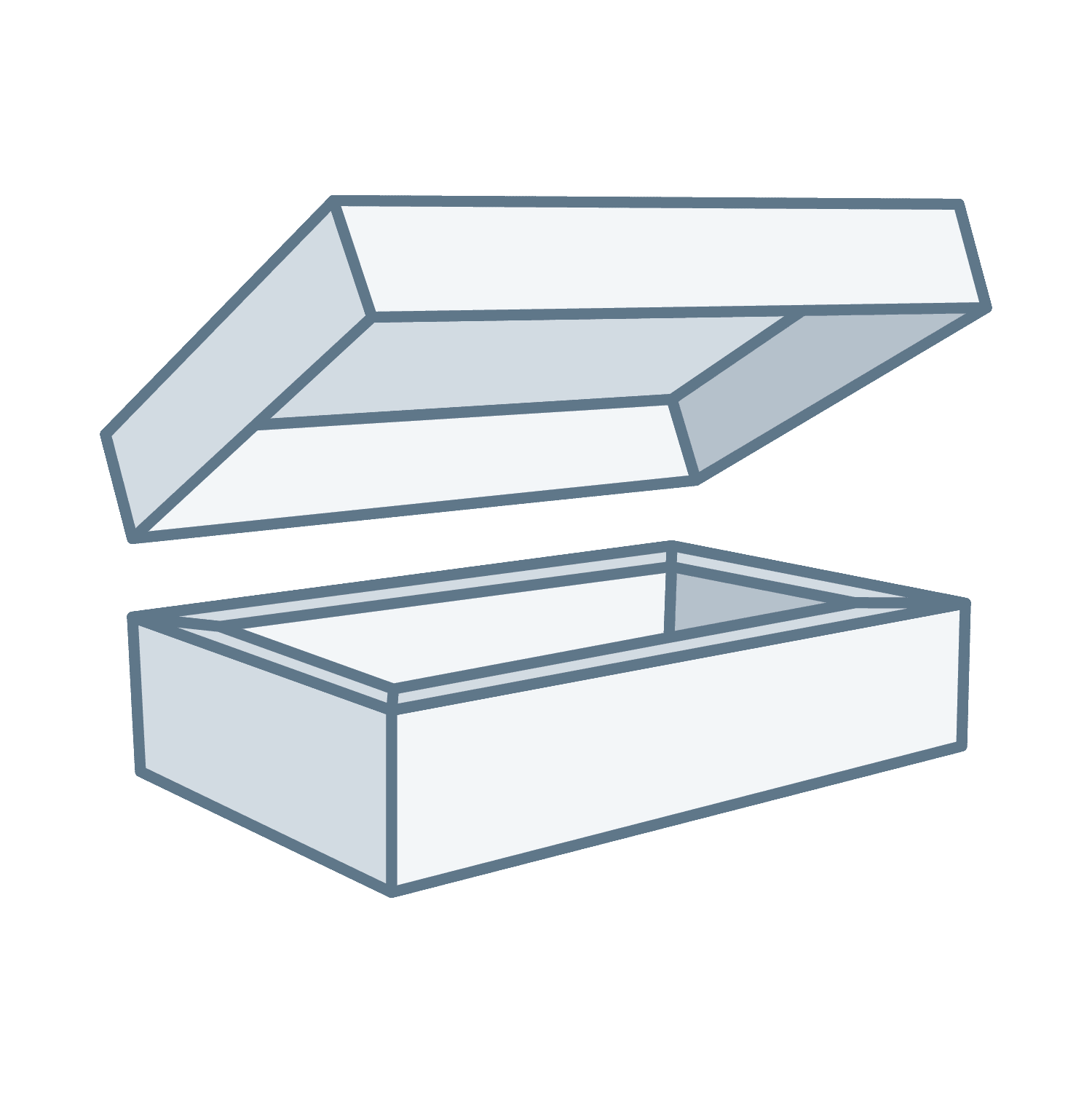 Stülpschachtel mit Hohlwand